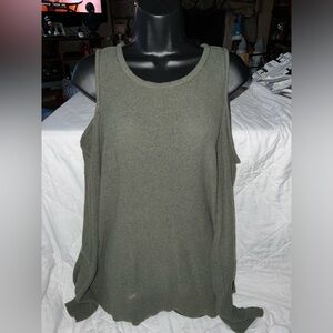 Torrid Knit Cold Shoulder Lace Up Back Sweater